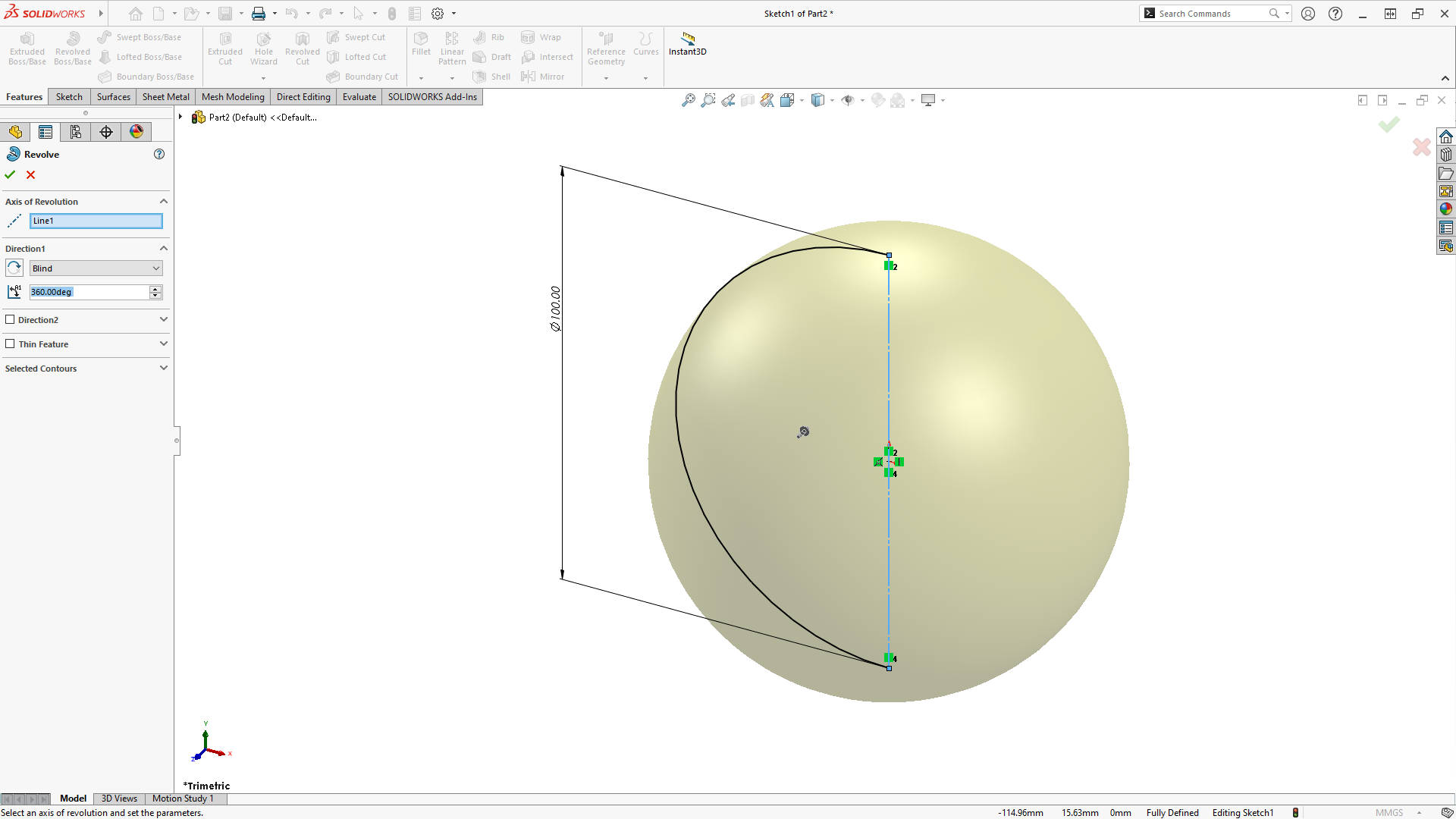 How to deals make a sphere